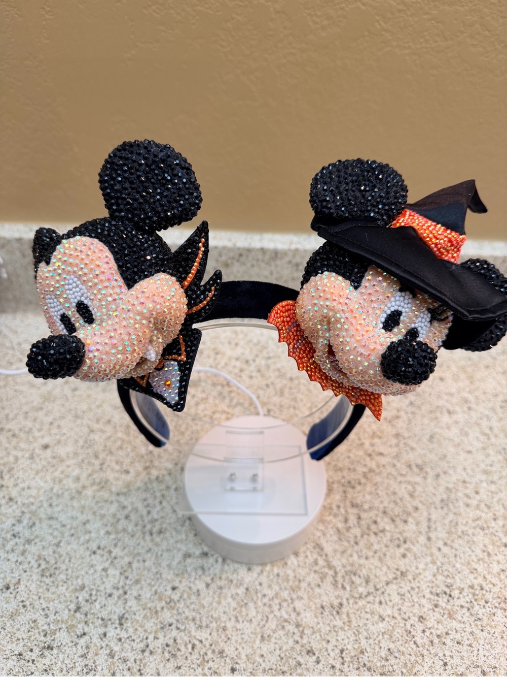 NWOT Disney Create Your Own Plushes Bedazzled Halloween Mickey & Minnie